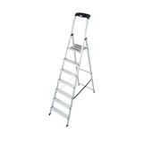 Artikelbild 1 für KRAUSE Stehleiter einseitig MONTO Safety silber 7 Stufen, H: 230,0 cm, Artikelnummer 568720