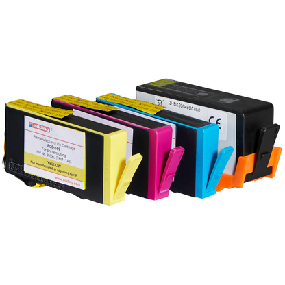 Artikelbild 4 für edding EDD-560 schwarz, cyan, magenta, gelb Druckerpatronen kompatibel zu HP 903XL (3HZ51AE), 4er-Set, Artikelnummer 110831