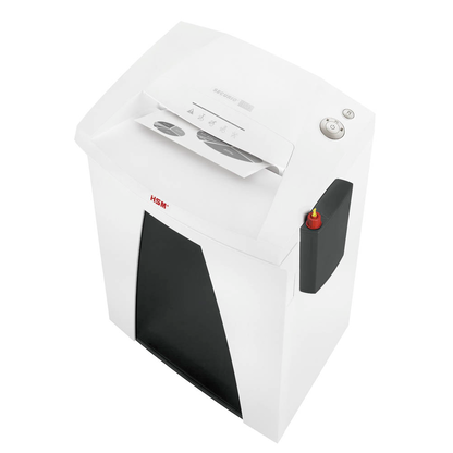 Artikelbild für HSM SECURIO B32 - externer autom. Öler Aktenvernichter mit Partikelschnitt P-4, 4,5 x 30 mm, bis 16 Blatt, weiß, Artikelnummer 376357