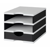 Artikelbild 1 für styro Schubladenbox uno schwarz 268-0103.9895S, DIN A4 mit 1 Schublade, 1 St., Artikelnummer 380976