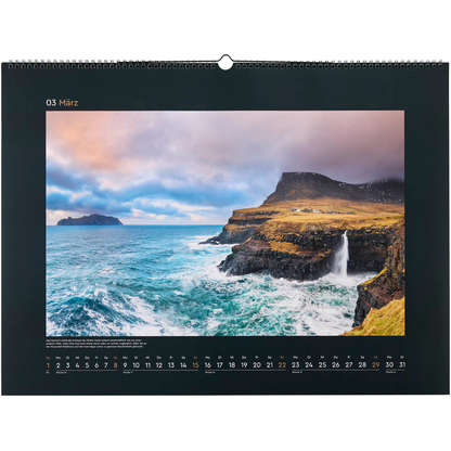 Artikelbild 4 für KUNTH Monats-Wandkalender Farben der Erde - Europa 2026, 1 St., Artikelnummer 575686