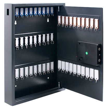 Artikelbild für pavo High Security Magnettag Schlüsseltresor grau mit 50 Haken, Elektronikschloss, 45,0 x 7,7 x 57,5 cm, 1 St., Artikelnummer 218968