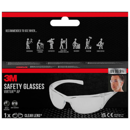 Artikelbild 7 für 3M Schutzbrille Virtura transparent, 1 St., Artikelnummer 490370