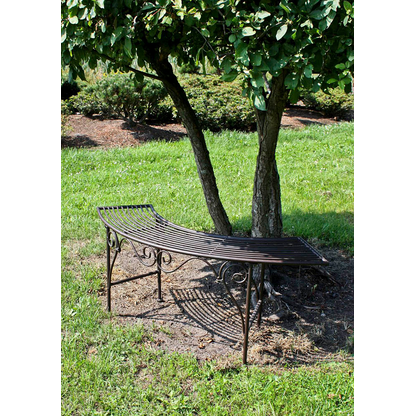 Artikelbild 2 für Garden Pleasure Baumbank Fuego 950375 braun Metall 125,0 cm, Artikelnummer 460016