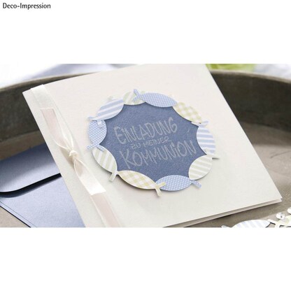 Artikelbild 2 für Rayher Motivstempel Einladung zu meiner Kommunion 5,0 x 7,0 cm, 1 St., Artikelnummer 151652