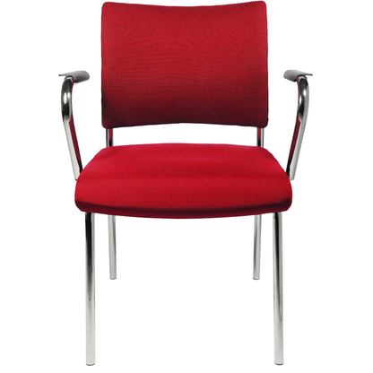 Artikelbild 8 für Topstar Besucherstühle Visit 10 NV190 G21 rot Stoff, 2 St., Artikelnummer 133160