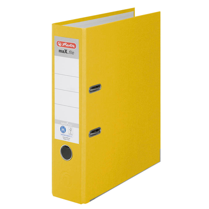Artikelbild für herlitz maX.file nature plus Ordner gelb Karton 8,0 cm DIN A4, 1 St., Artikelnummer 473694