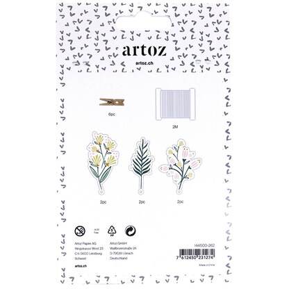 Artikelbild 3 für artoz Geschenkanhänger mehrfarbig, 6 St., Artikelnummer 517571