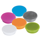 Artikelbild 1 für FRANKEN MagFun Magnete farbsortiert, Kunststoff Ø 3,2 x 0,7 cm, 10 St., Artikelnummer 341127