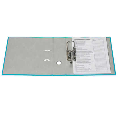 Artikelbild 5 für bene No.1 Power Ordner türkis Kunststoff 8,0 cm DIN A4, 1 St., Artikelnummer 185181