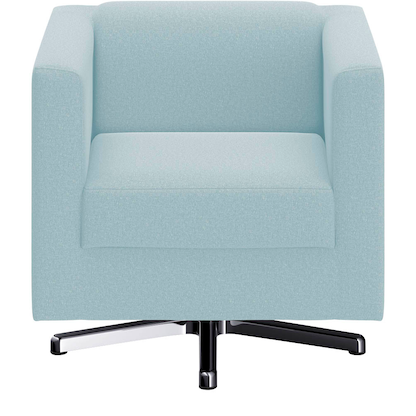 Artikelbild für DOMO Collection Sessel BOB hellblau silber Stoff 72,0 cm 75,0 cm, 1 St., Artikelnummer 764727