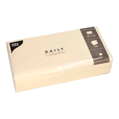 Artikelbild 3 für PAPSTAR Servietten Daily Collection champagner 2-lagig 32,0 x 32,0 cm, 150 St., Artikelnummer 311799