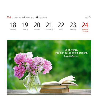 Artikelbild 2 für Harenberg Postkartenkalender Momente des Glücks 2026, 1 St., Artikelnummer 551277