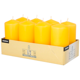 Artikelbild 1 für STARPAK Stumpenkerzen goldgelb, 8 St., Artikelnummer 514125
