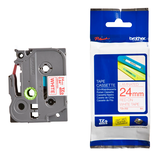 Artikelbild 1 für brother Schriftband TZe-252 TZE252, 24 mm, rot auf weiß, 1 St., Artikelnummer 653238