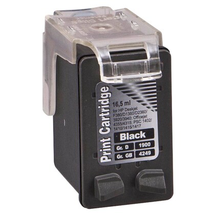 Artikelbild 3 für dots schwarz Druckerpatrone kompatibel zu HP 21XL (C9351A), Artikelnummer 199893