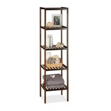 Artikelbild 1 für relaxdays Badregal dunkelbraun 34,5 x 33,0 x 139,5 cm, Artikelnummer 448882