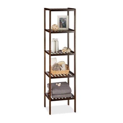 Artikelbild für relaxdays Badregal dunkelbraun 34,5 x 33,0 x 139,5 cm, Artikelnummer 448882