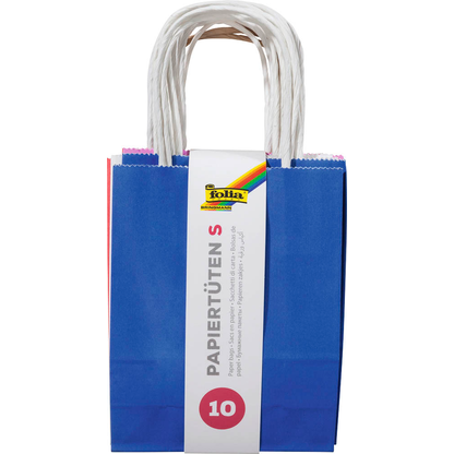 Artikelbild für folia Papiertüten Basic S mehrfarbig 10 St., Artikelnummer 963704