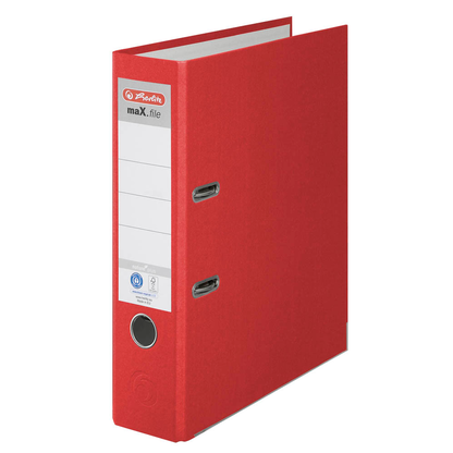 Artikelbild für herlitz maX.file nature plus Ordner rot Karton 8,0 cm DIN A4, 1 St., Artikelnummer 473538