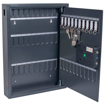 Artikelbild 2 für pavo High Security Magnettag Schlüsseltresor grau mit 50 Haken, Elektronikschloss, 45,0 x 7,7 x 57,5 cm, 1 St., Artikelnummer 218968