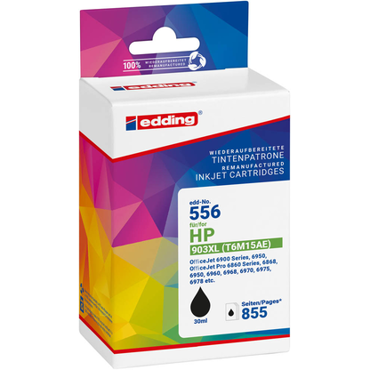 Artikelbild 2 für edding EDD-556 schwarz Druckerpatrone kompatibel zu HP 903XL (T6M15AE), Artikelnummer 110781