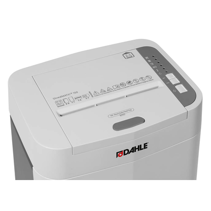 Artikelbild 7 für DAHLE ShredMATIC 150 Aktenvernichter mit Partikelschnitt P-4, 4 x 12 mm, bis 150 Blatt, lichtgrau, Artikelnummer 523458