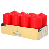 Artikelbild 1 für STARPAK Stumpenkerzen rot, 8 St., Artikelnummer 514133