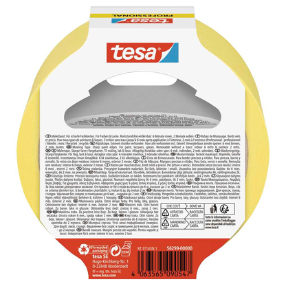 Artikelbild 3 für tesa PROFESSIONAL Malerband gelb 30,0 mm x 50,0 m 1 Rolle, Artikelnummer 724231