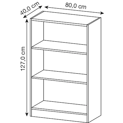 Artikelbild 2 für HAMMERBACHER Aktenregal 6500 buche 80,0 x 40,0 x 127,0 cm, 1 St., Artikelnummer 858821