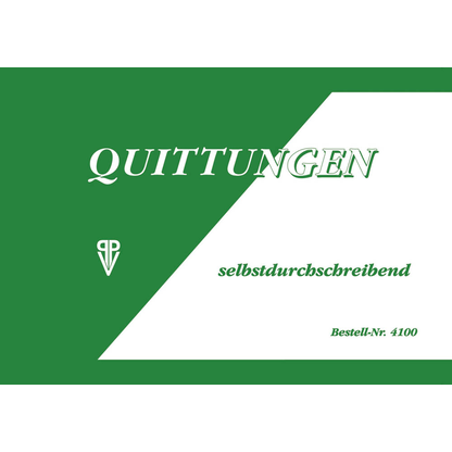 Artikelbild für Quittung, MwSt. separat ausgewiesen Formularbuch 4100, 1 St., Artikelnummer 898705