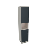 Artikelbild 1 für fm Regalschrank Sidney, 4260429769209 weiß, lavagrau 40,0 cm 44,2 cm, 1 St., Artikelnummer 413514