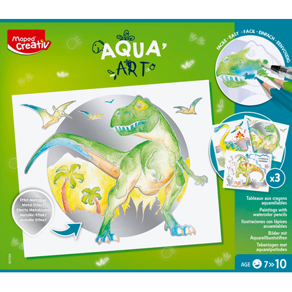 Artikelbild 3 für maped AQUA’ART - Dino Malset farbsortiert, 1 Set, Artikelnummer 967214