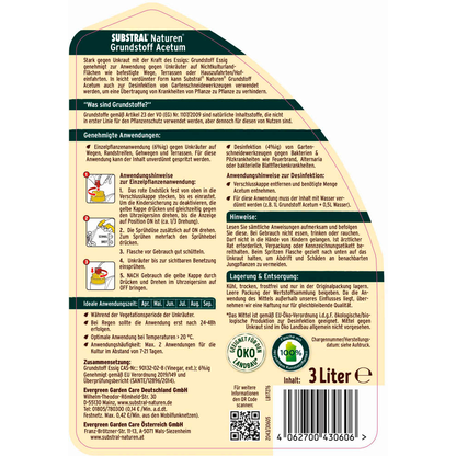Artikelbild 2 für SUBSTRAL® Naturen® Acetum Bio Unkrautvernichter 3,0 l, Artikelnummer 368476