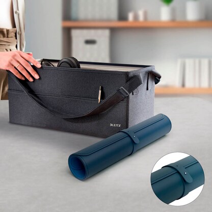 Artikelbild 9 für LEITZ Schreibtischunterlage groß nachtblau Kunststoff 80,0 x 40,0 cm, 1 St., Artikelnummer 673877