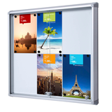 Artikelbild 1 für Showdown® Displays Schaukasten SL B1 silber 6x DIN A4 72,0 x 5,9 x 67,5 cm, 1 St., Artikelnummer 268969