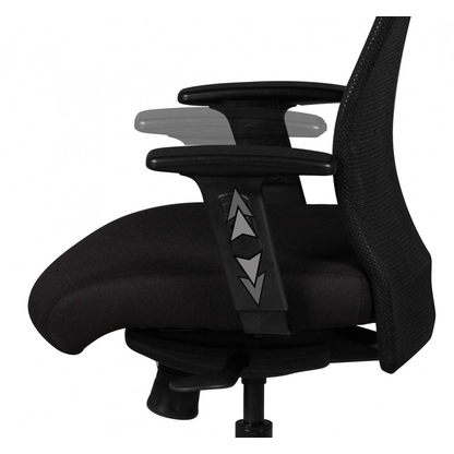 Artikelbild 6 für AMSTYLE Bürostuhl, SPM1.275 Stoff schwarz, Gestell schwarz, Artikelnummer 975800