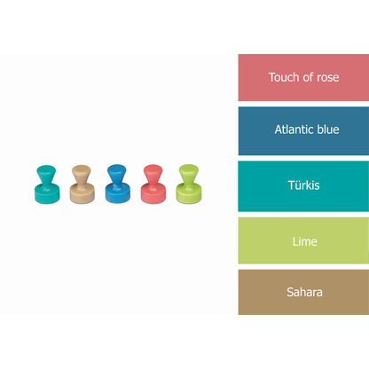Artikelbild 5 für MAUL Kegelmagnete farbsortiert, Metall Ø 1,2 x 1,6 cm, 10 St., Artikelnummer 277992