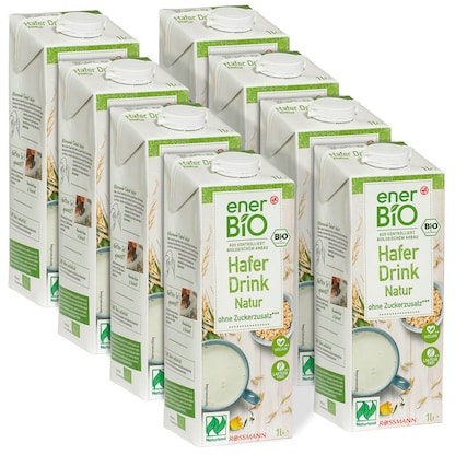 Artikelbild für enerBiO Natur Bio-Haferdrink 8x 1,0 l, Artikelnummer 864201