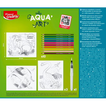 Artikelbild 4 für maped AQUA’ART - Dino Malset farbsortiert, 1 Set, Artikelnummer 967214
