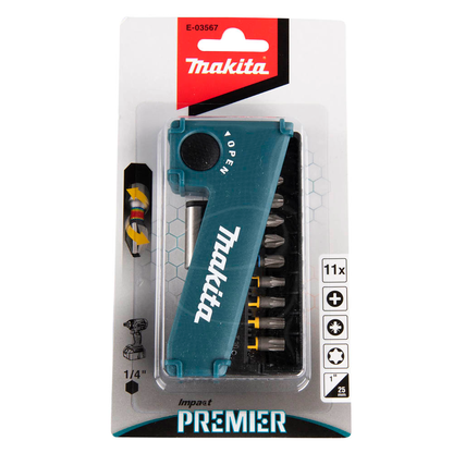 Artikelbild 3 für makita Bit-Set E-03567, 11-teilig, Artikelnummer 367357