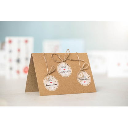 Artikelbild 9 für AVERY Zweckform Aufkleber Frohe Weihnachten, braun, 50 Etiketten, Artikelnummer 723770