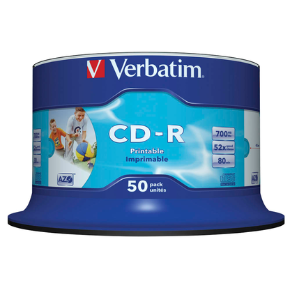 Artikelbild 2 für verbatim CD-R 700 MB bedruckbar, 50 St., Artikelnummer 262966