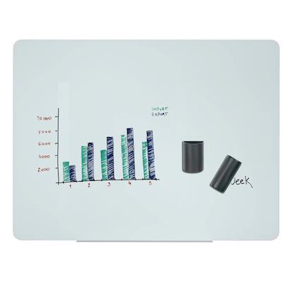 Artikelbild für Bi-Office Glas-Magnettafel 150,0 x 120,0 cm weiß, Artikelnummer 611362