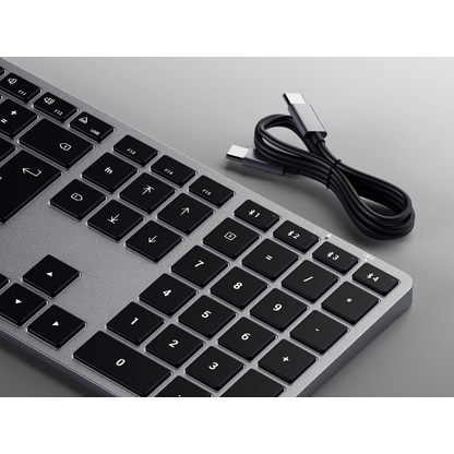 Artikelbild 4 für SATECHI SLIM X3 Tastatur kabellos grau, silber, Artikelnummer 720547