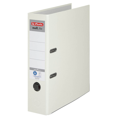 Artikelbild für herlitz maX.file nature plus Ordner weiß Karton 8,0 cm DIN A4, 1 St., Artikelnummer 474122