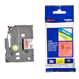 Artikelbild 1 für brother Schriftband TZe-421 TZE421, 9 mm, schwarz auf rot, 1 St., Artikelnummer 653329