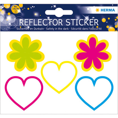 Artikelbild für HERMA reflektierende Aufkleber Blumen und Herzen, 5 St., Artikelnummer 493722