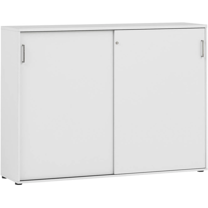 Artikelbild für MÖBELPARTNER Schiebetürenschrank 1500, 701488 lichtgrau 4 Fachböden 160,2 x 41,0 x 119,4 cm, Artikelnummer 184141