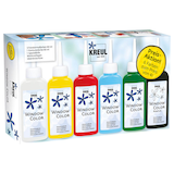 Artikelbild 1 für KREUL Fenstermalfarben farbsortiert 6x 80,0 ml, Artikelnummer 115644